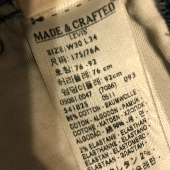 Made & Crafted Levi’s 511 Tack Slim - Picture 8 of 9